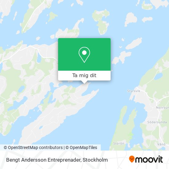 Bengt Andersson Entreprenader karta