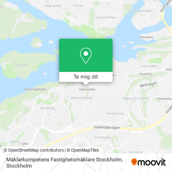 Mäklarkompetens Fastighetsmäklare Stockholm karta