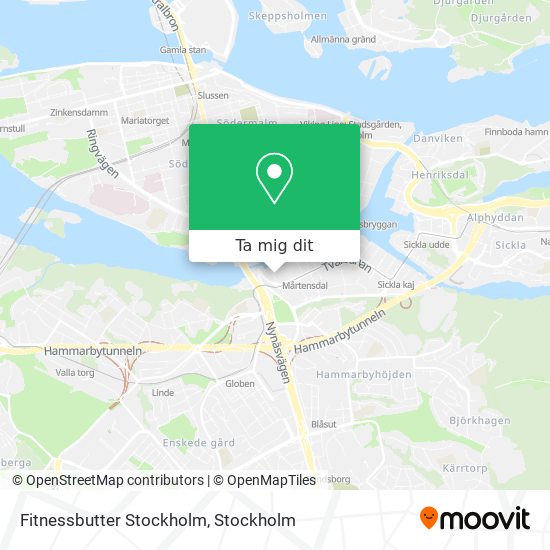 Fitnessbutter Stockholm karta