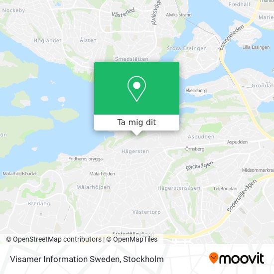 Visamer Information Sweden karta