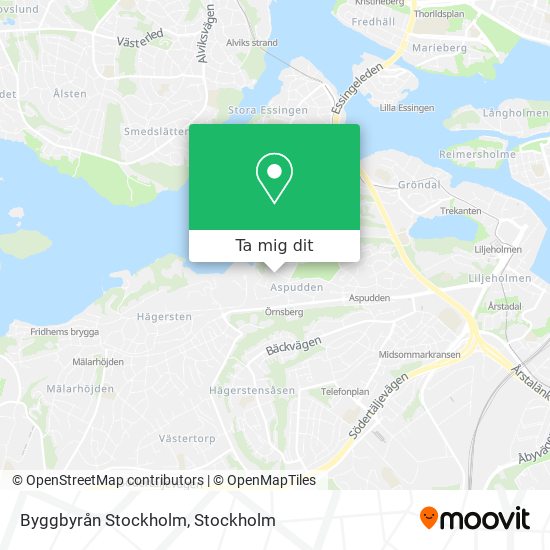 Byggbyrån Stockholm karta