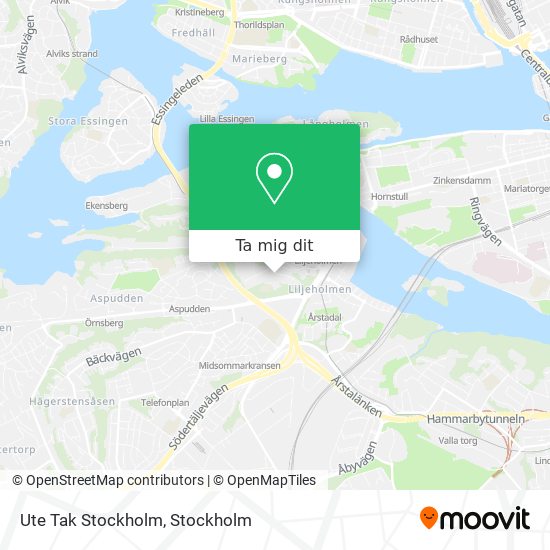 Ute Tak Stockholm karta