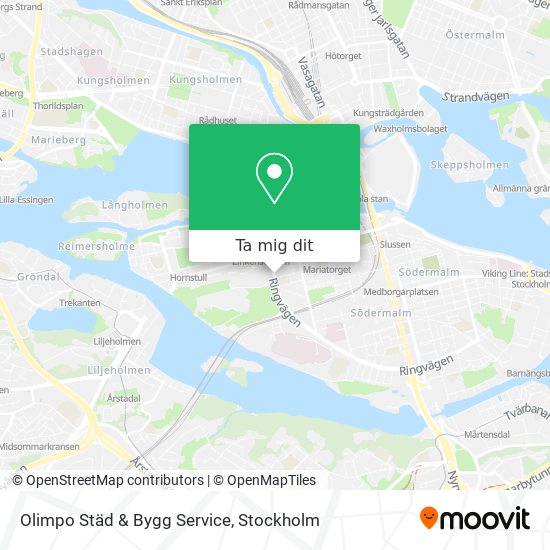 Olimpo Städ & Bygg Service karta