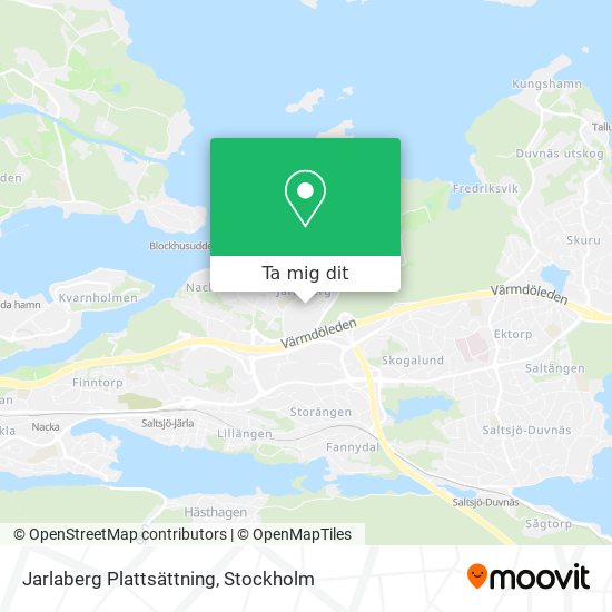 Jarlaberg Plattsättning karta