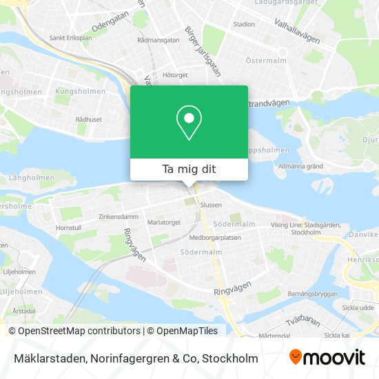 Mäklarstaden, Norinfagergren & Co karta
