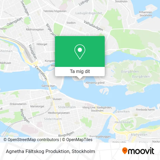 Agnetha Fältskog Produktion karta