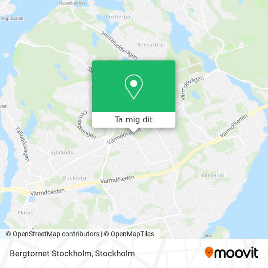 Bergtornet Stockholm karta