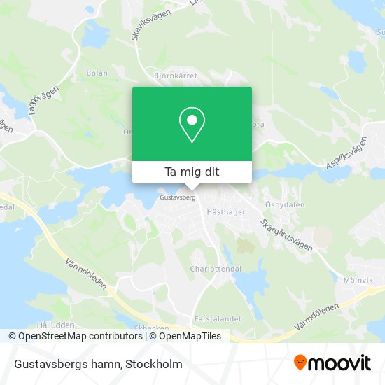 Gustavsbergs hamn karta