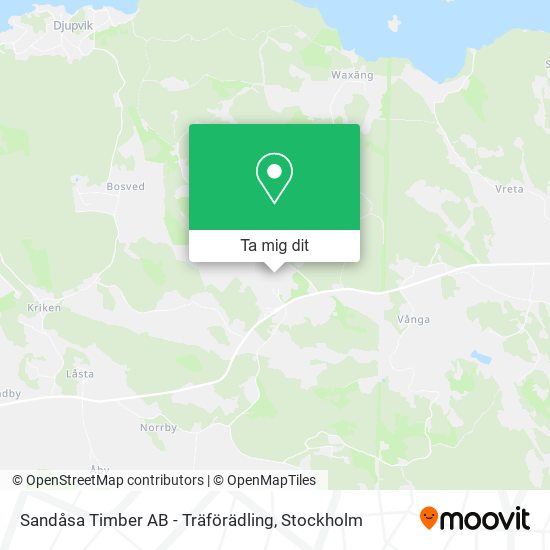 Sandåsa Timber AB - Träförädling karta
