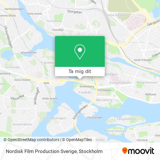 Nordisk Film Production Sverige karta