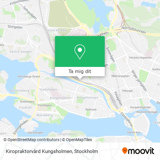 Kiropraktorvård Kungsholmen karta