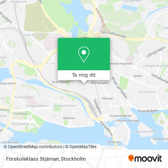 Förskoleklass Stjärnan karta