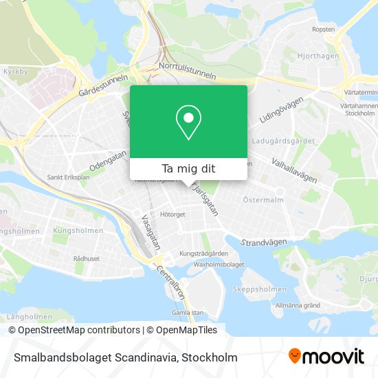 Smalbandsbolaget Scandinavia karta