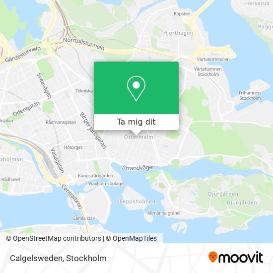 Calgelsweden karta