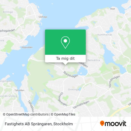 Fastighets AB Sprängaren karta