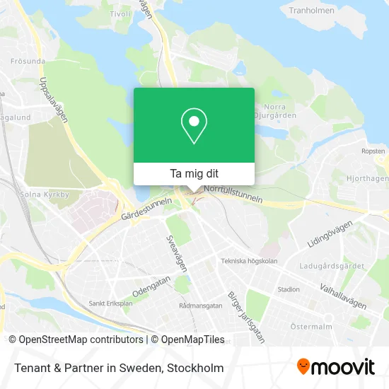 Tenant & Partner in Sweden karta