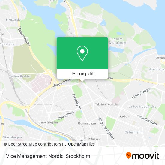 Vice Management Nordic karta