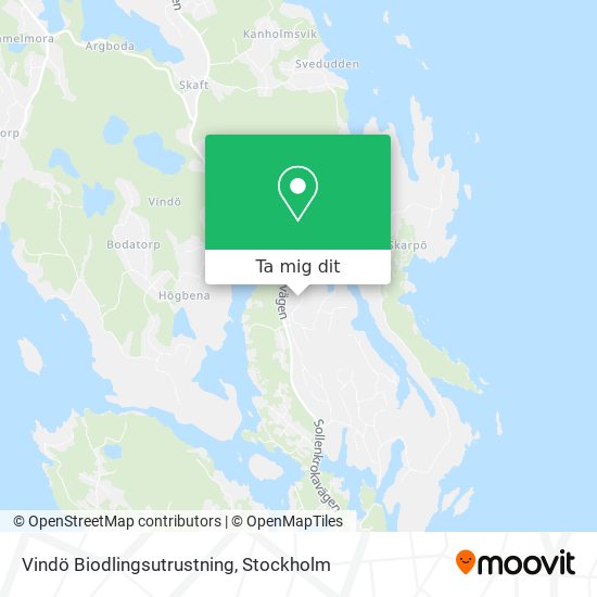 Vindö Biodlingsutrustning karta