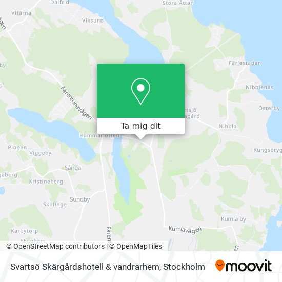 Svartsö Skärgårdshotell & vandrarhem karta
