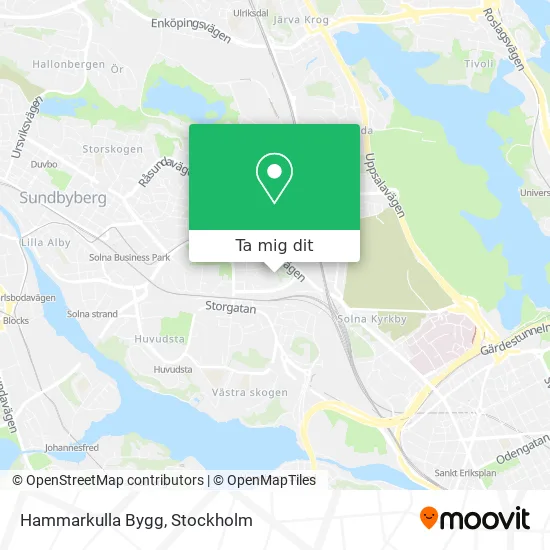 Hammarkulla Bygg karta