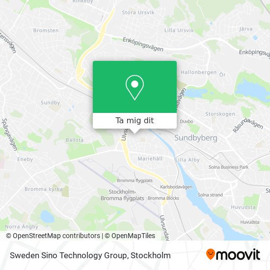 Sweden Sino Technology Group karta