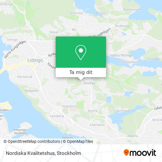 Nordiska Kvalitetshus karta