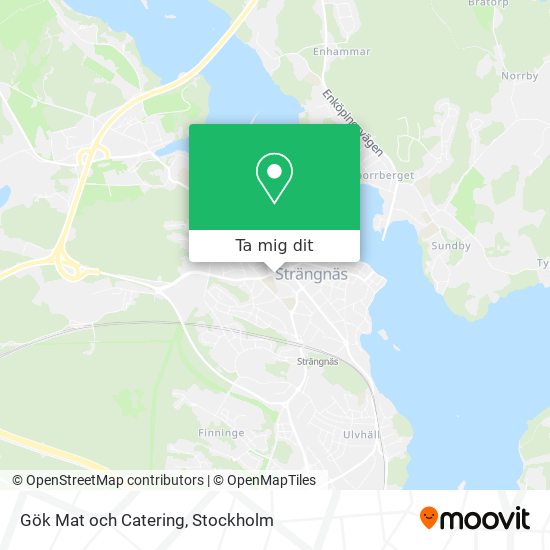 Gök Mat och Catering karta