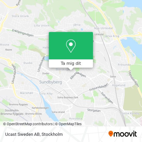 Ucast Sweden AB karta
