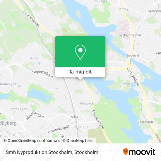 Smh Nyproduktion Stockholm karta