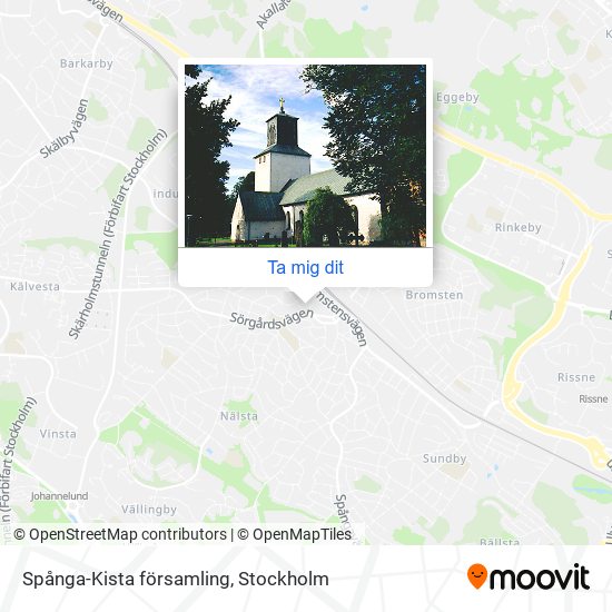 Spånga-Kista församling karta