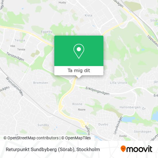 Returpunkt Sundbyberg (Sörab) karta