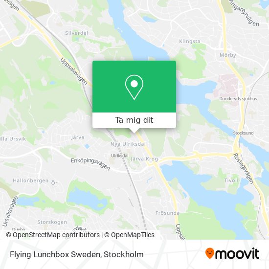 Flying Lunchbox Sweden karta