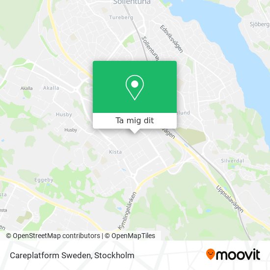 Careplatform Sweden karta