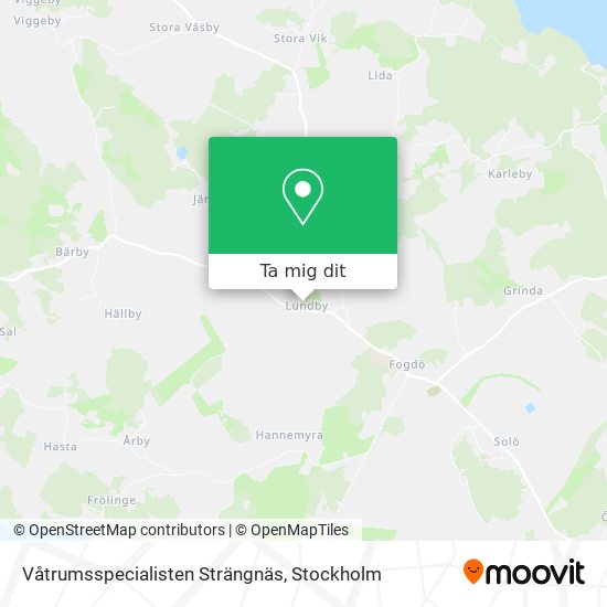 Våtrumsspecialisten Strängnäs karta