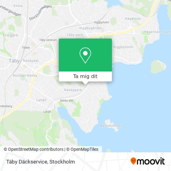 Täby Däckservice karta