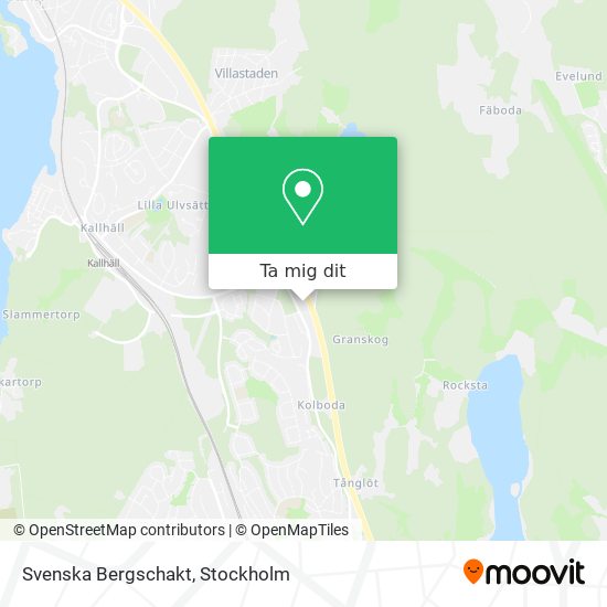 Svenska Bergschakt karta