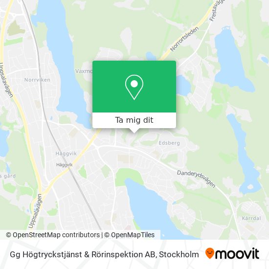 Gg Högtryckstjänst & Rörinspektion AB karta