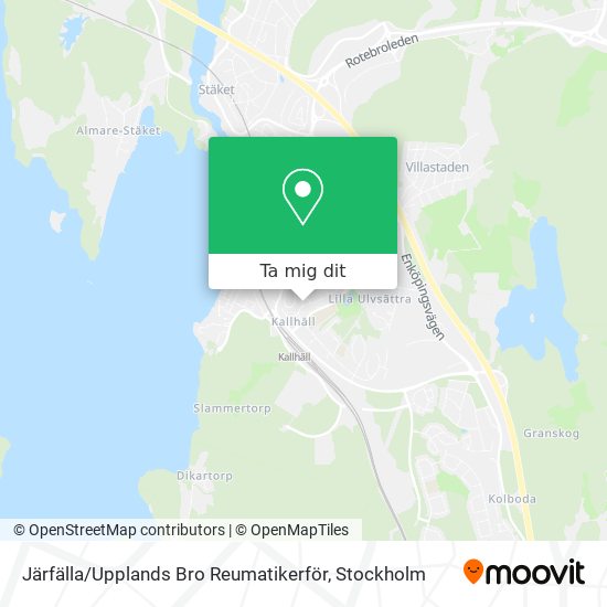 Järfälla / Upplands Bro Reumatikerför karta