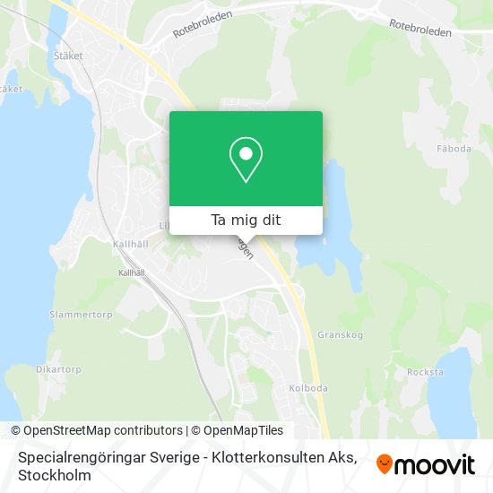 Specialrengöringar Sverige - Klotterkonsulten Aks karta