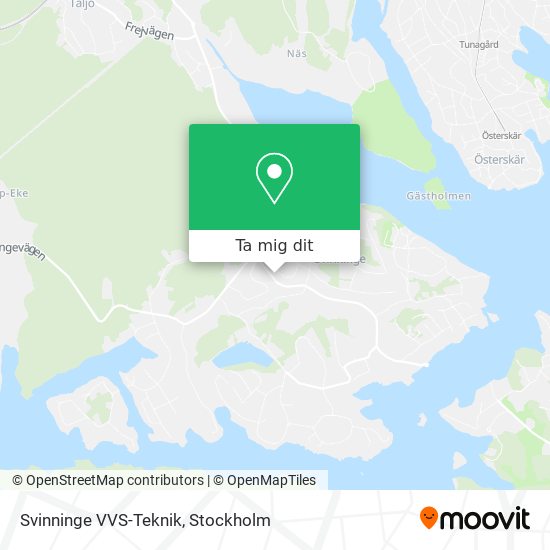 Svinninge VVS-Teknik karta