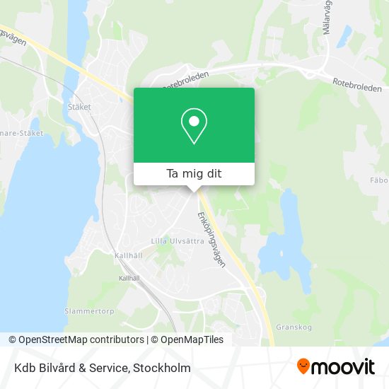 Kdb Bilvård & Service karta