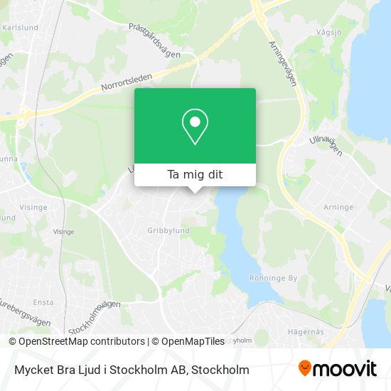 Mycket Bra Ljud i Stockholm AB karta