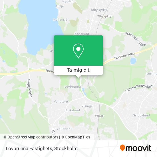 Lövbrunna Fastighets karta