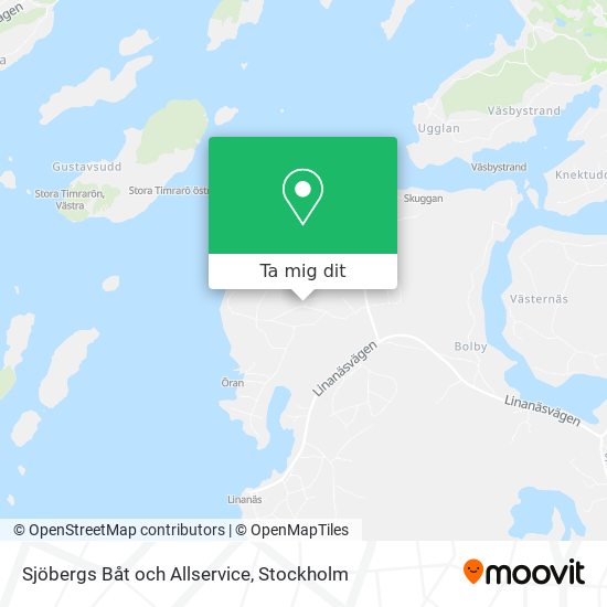 Sjöbergs Båt och Allservice karta