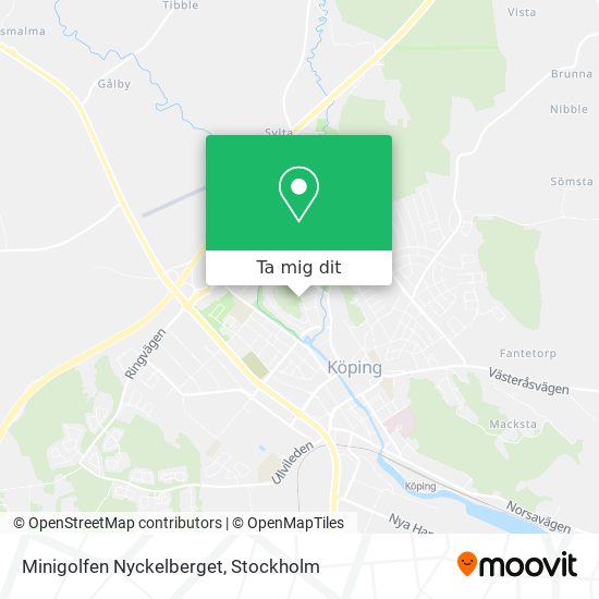 Minigolfen Nyckelberget karta