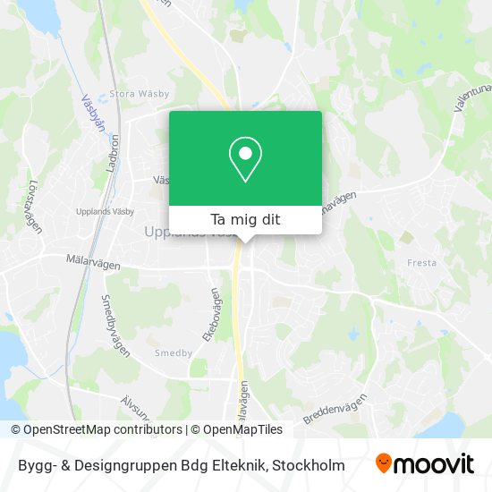 Bygg- & Designgruppen Bdg Elteknik karta