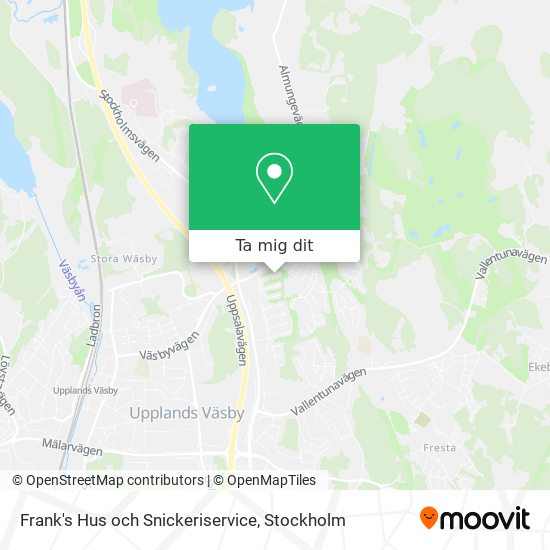 Frank's Hus och Snickeriservice karta