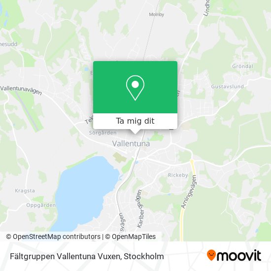 Fältgruppen Vallentuna Vuxen karta