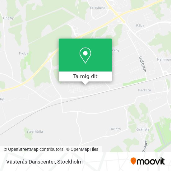 Västerås Danscenter karta