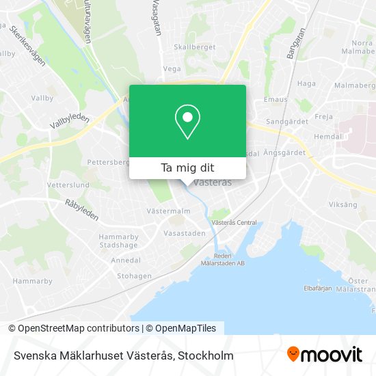 Svenska Mäklarhuset Västerås karta